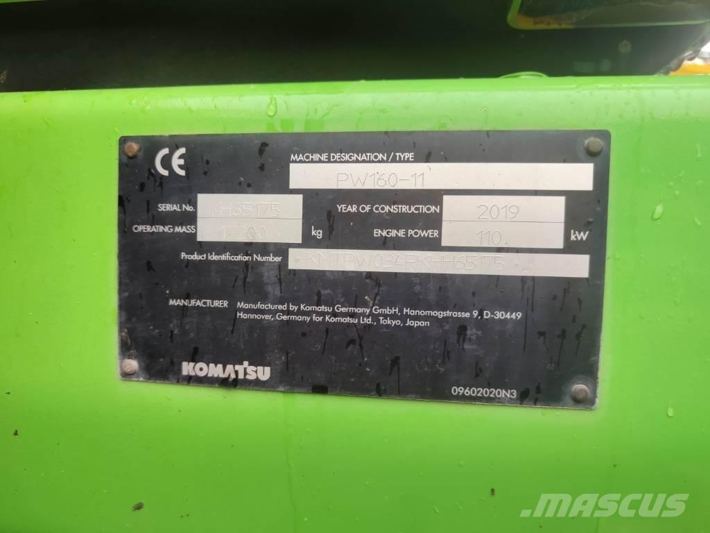 Komatsu PW 160-11 Колісні екскаватори