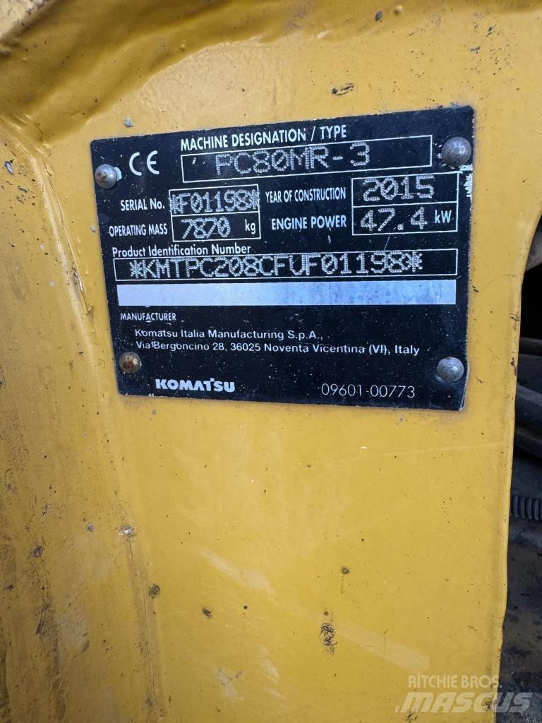 Komatsu PC 80 MR-3 Середні екскаватори 7т. - 12т.