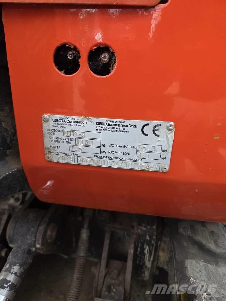 Kubota U 10-3 Міні-екскаватори < 7т