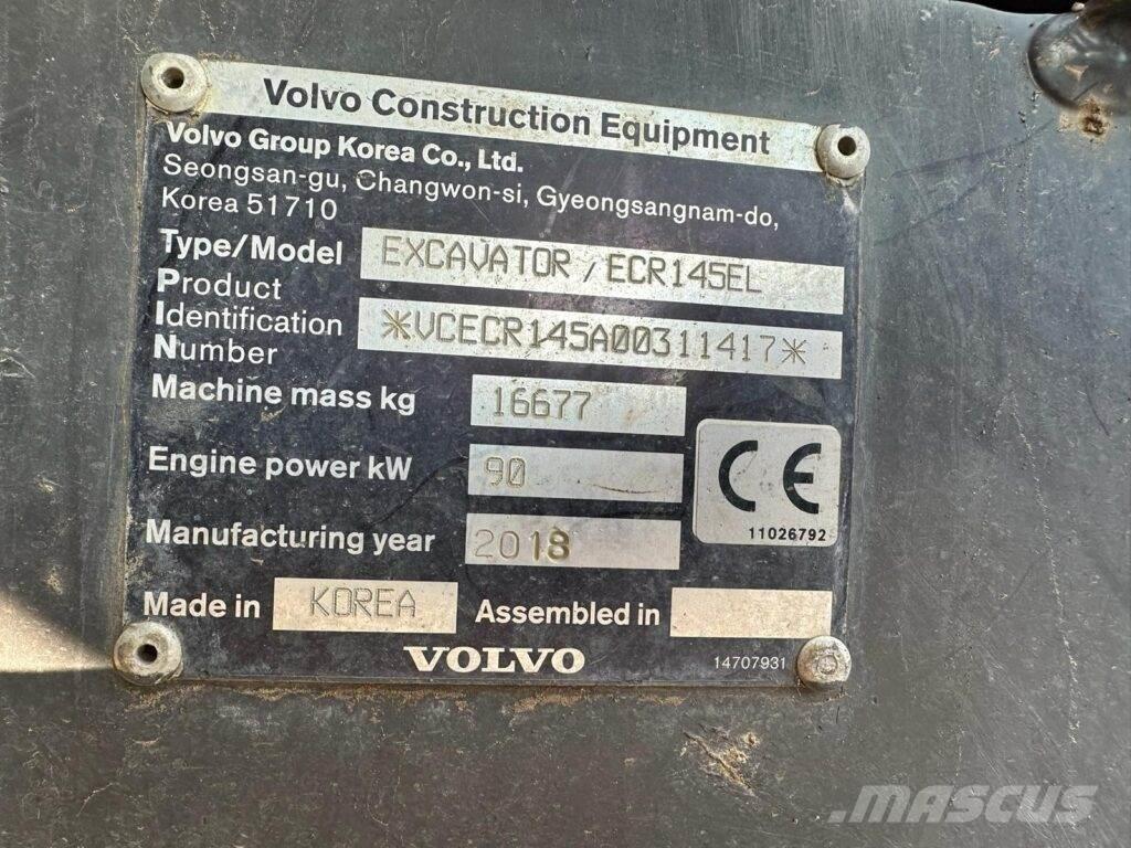 Volvo ECR145EL Гусеничні екскаватори