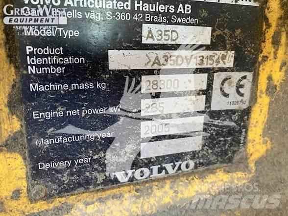 Volvo A35D Зчленовані самоскиди