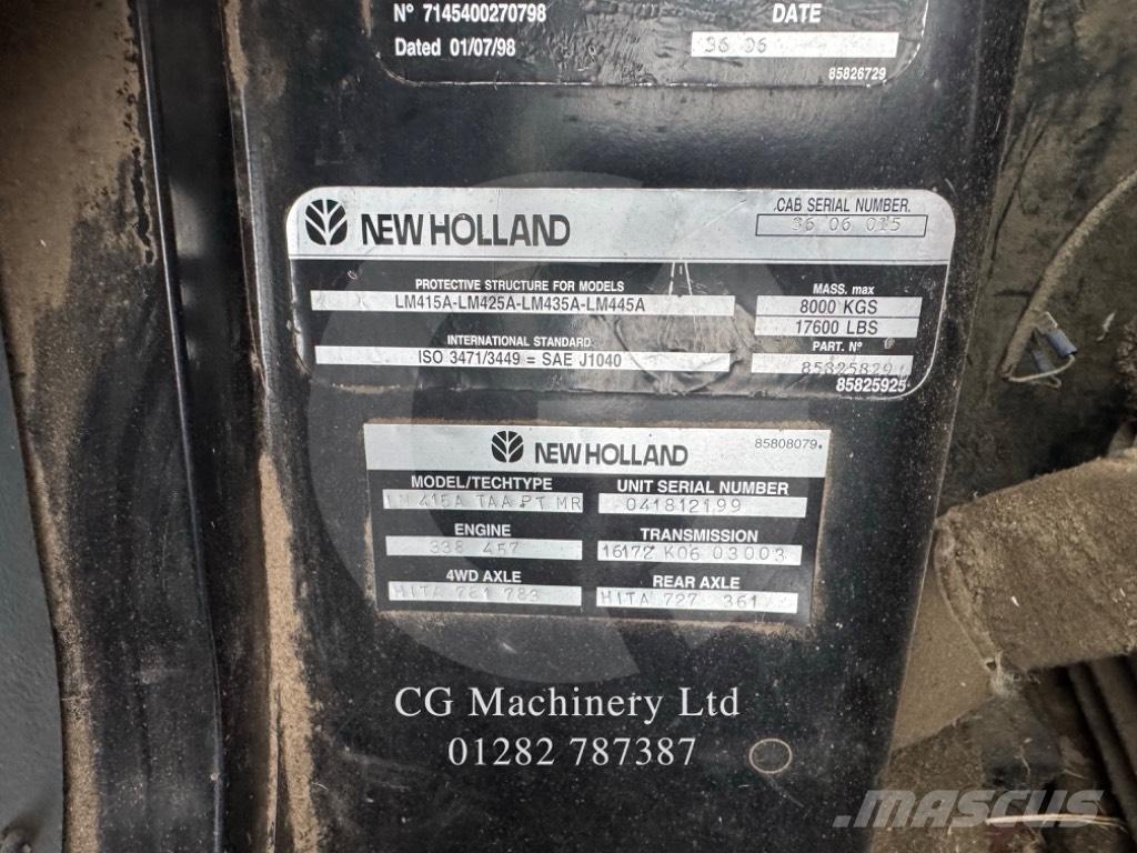 New Holland LM 415 A Телескопічний навантажувач