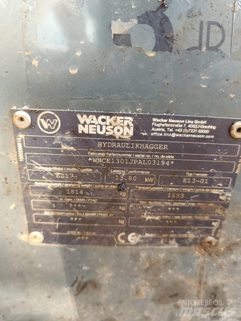 Wacker Neuson EZ 17 Міні-екскаватори < 7т