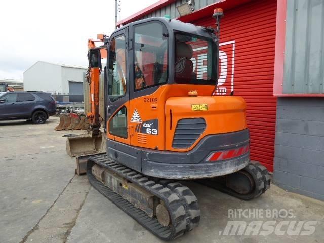 Doosan DX 63-3 Міні-екскаватори < 7т
