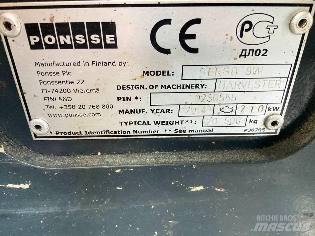 Ponsse Ergo 8W Харвестери