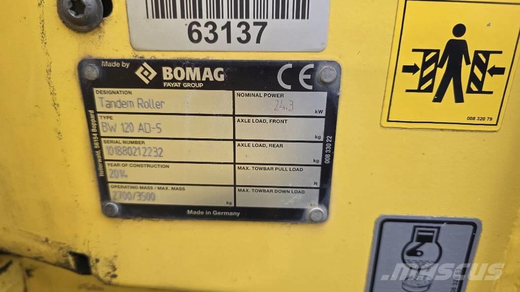 Bomag BW120-5 Котки тротуарні