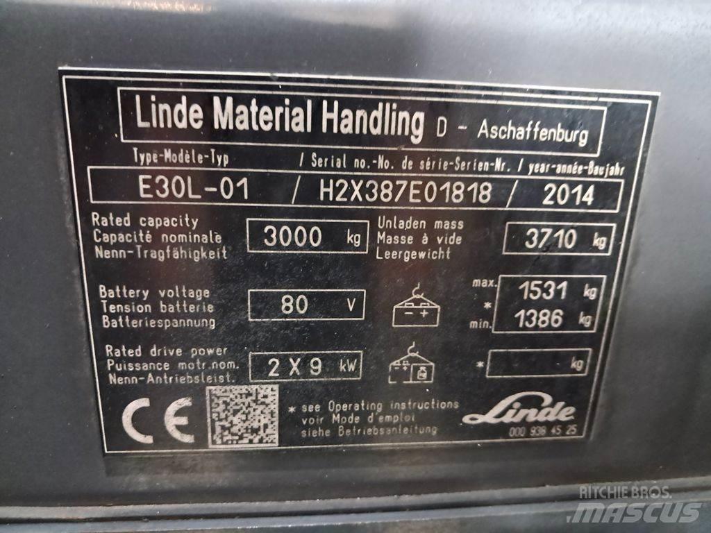 Linde E30L-01 Електронавантажувачі