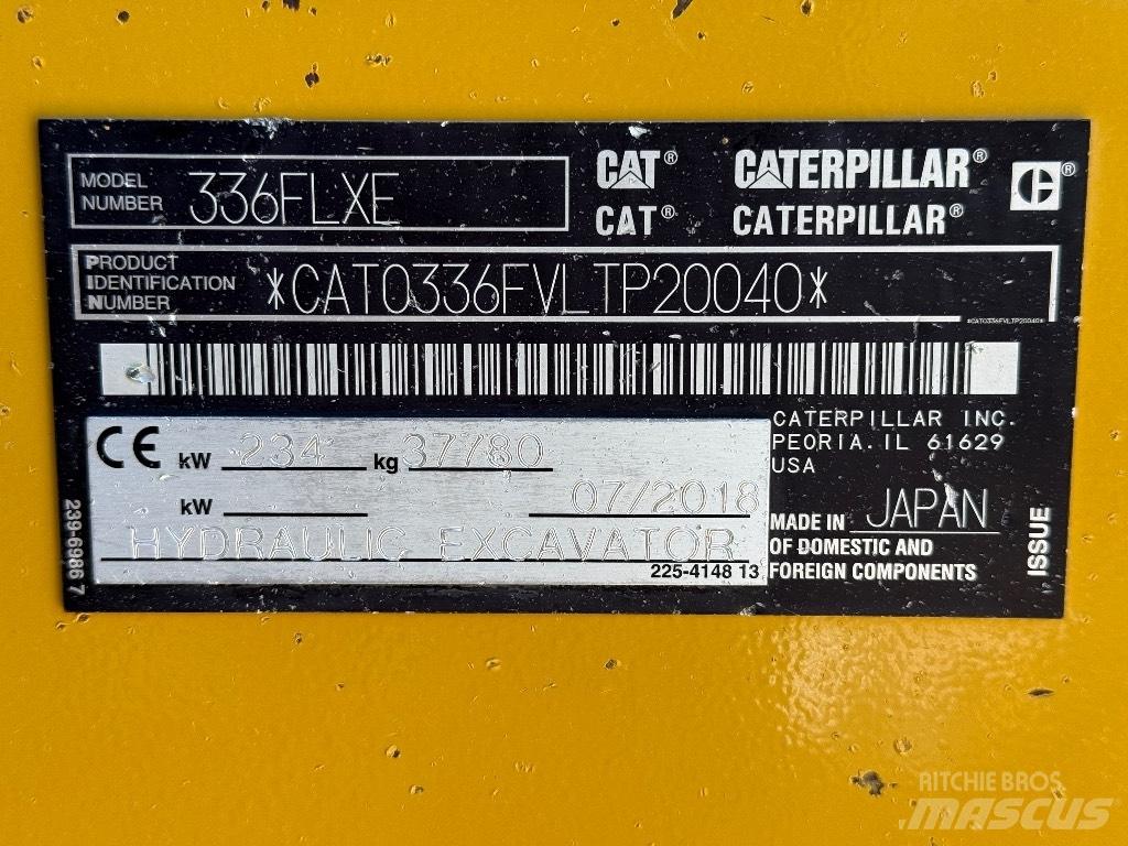 CAT 336 FL Гусеничні екскаватори