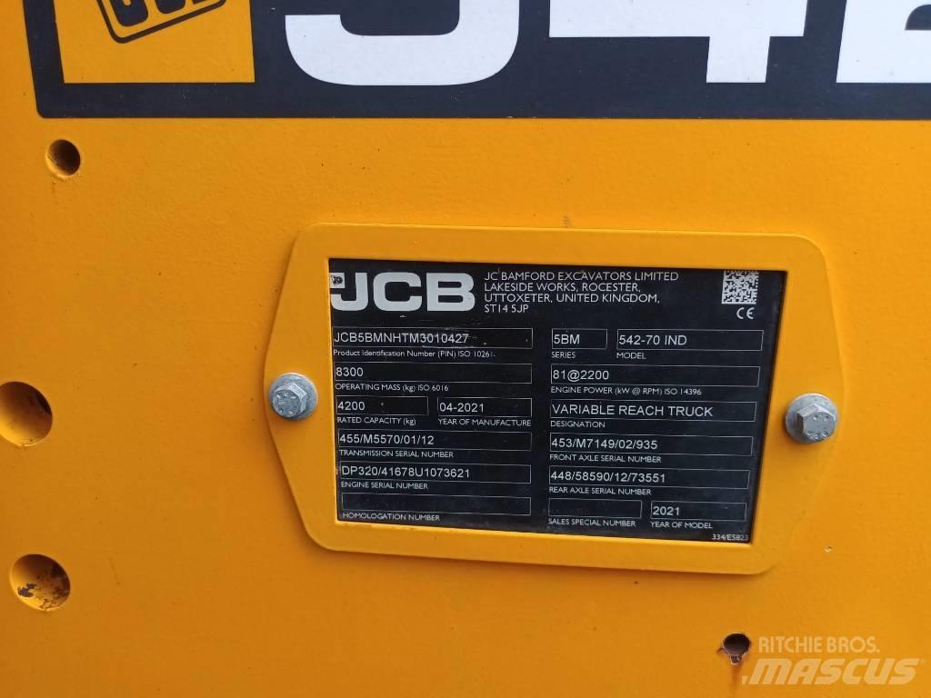 JCB 542-70 IND Телескопічні фронтальні навантажувачі