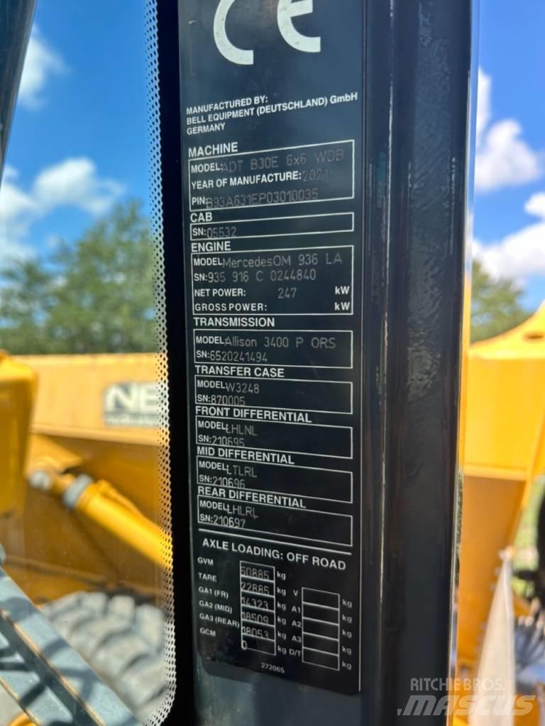 Bell B30E Зчленовані самоскиди