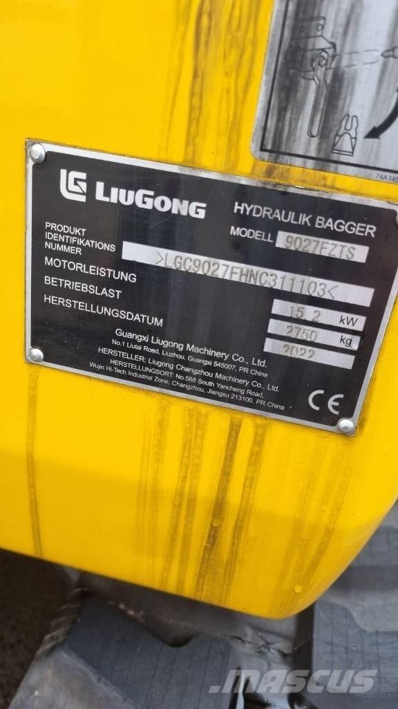 LiuGong 9027 F Міні-екскаватори < 7т