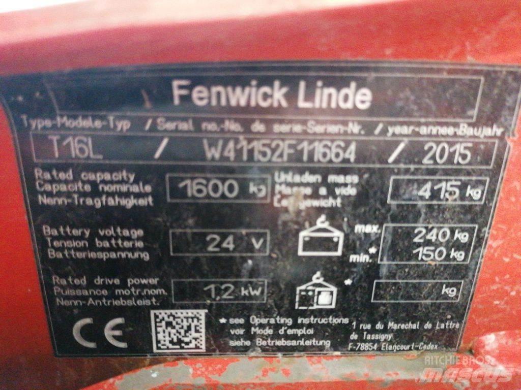 Linde T16L Ручні гідравлічні візки
