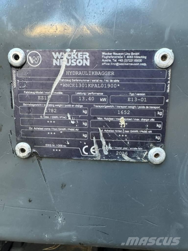 Wacker Neuson EZ 17 Міні-екскаватори < 7т