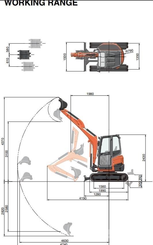 Kubota U 27-4 Міні-екскаватори < 7т