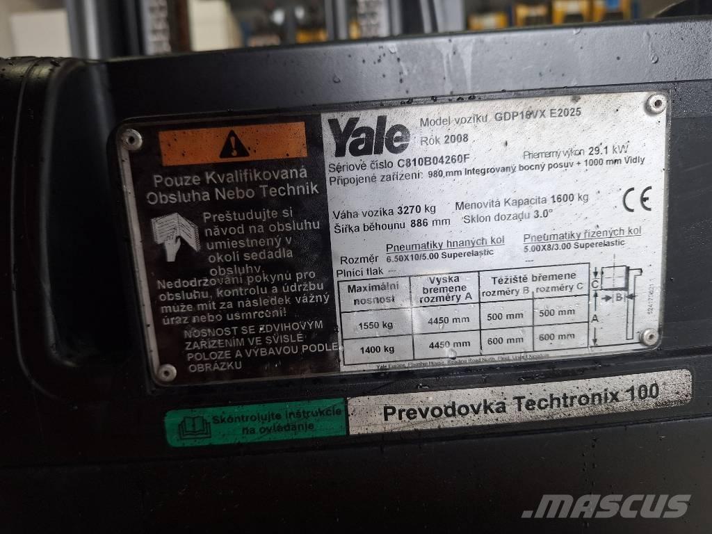 Yale GDP 16 VX Газові навантажувачі