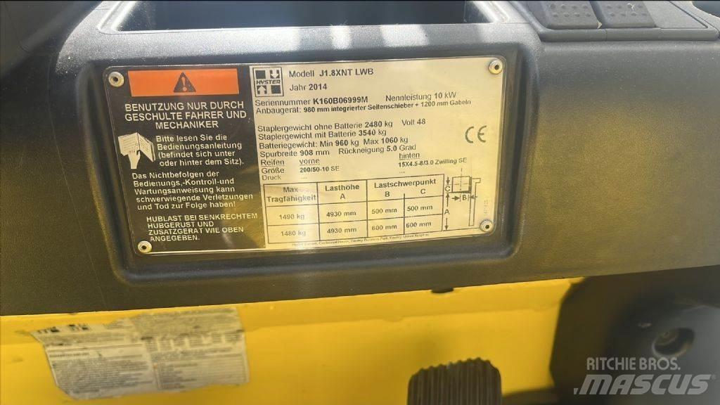 Hyster J 1.8 XNT Електронавантажувачі