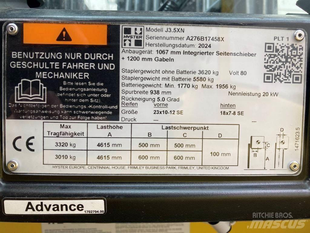 Hyster J 3.5 XN Електронавантажувачі