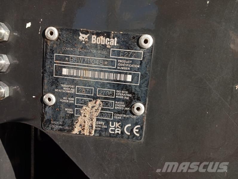 Bobcat E27Z Міні-екскаватори < 7т