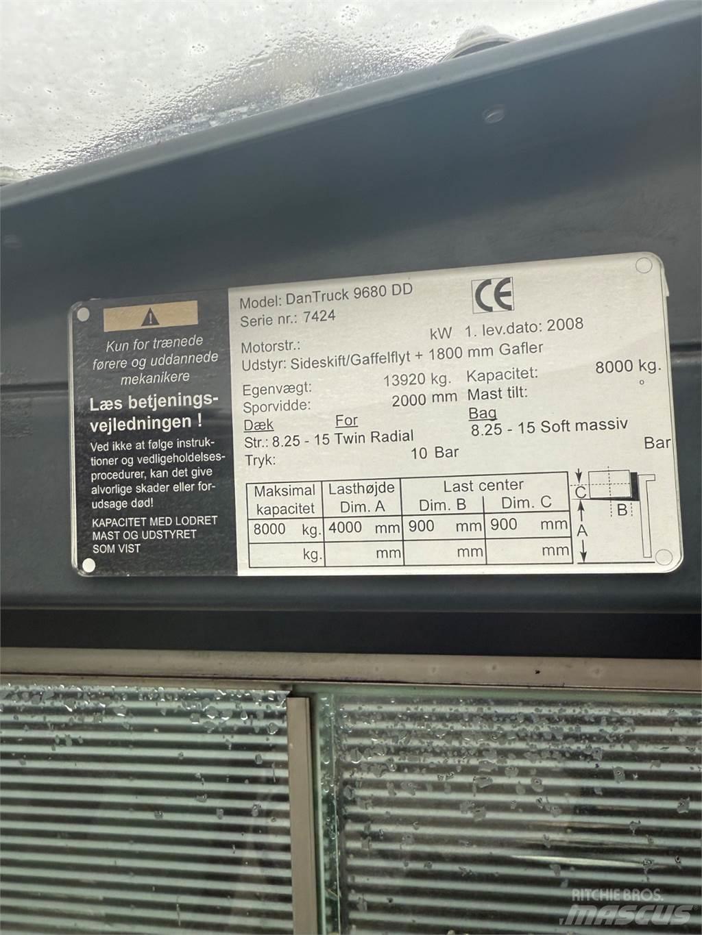 Dantruck 9680DD Дизельні навантажувачі
