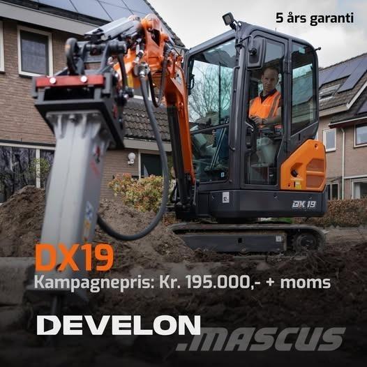 Develon DX19-7 Міні-екскаватори < 7т