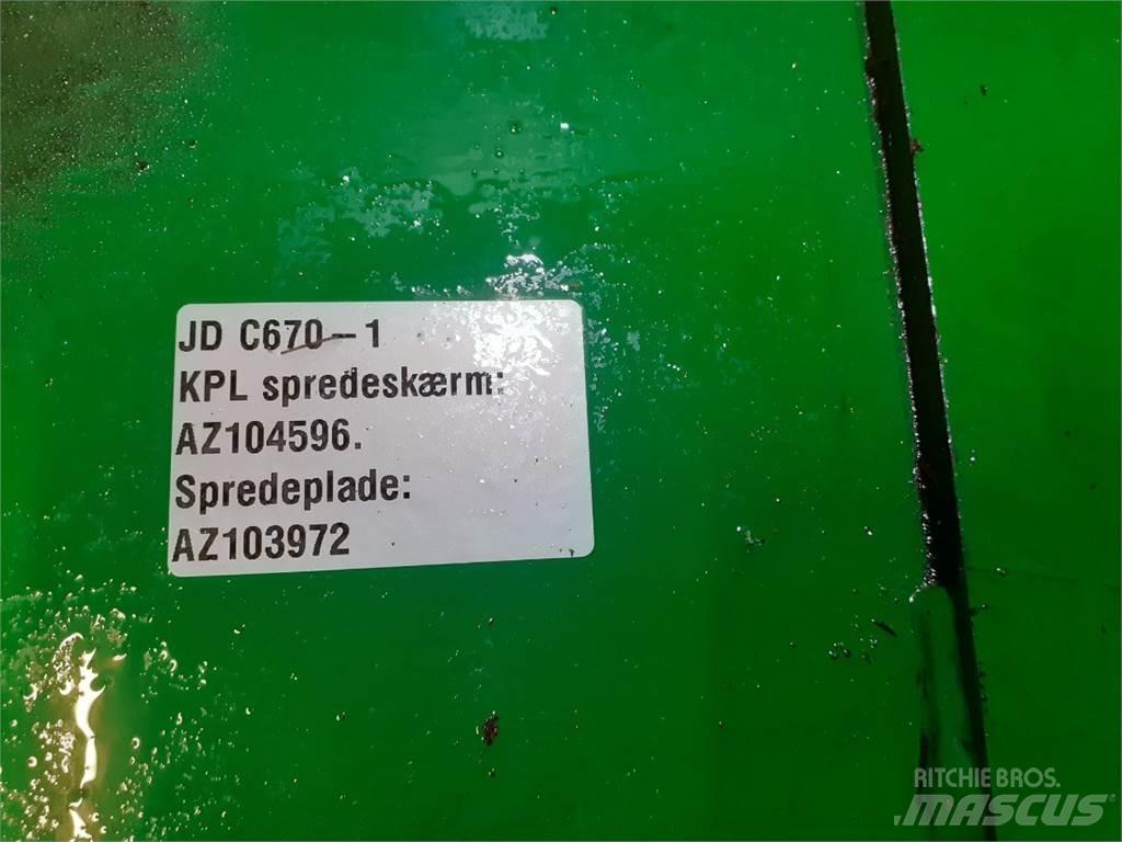 John Deere C670 Додаткове обладнання для збиральних комбайнів