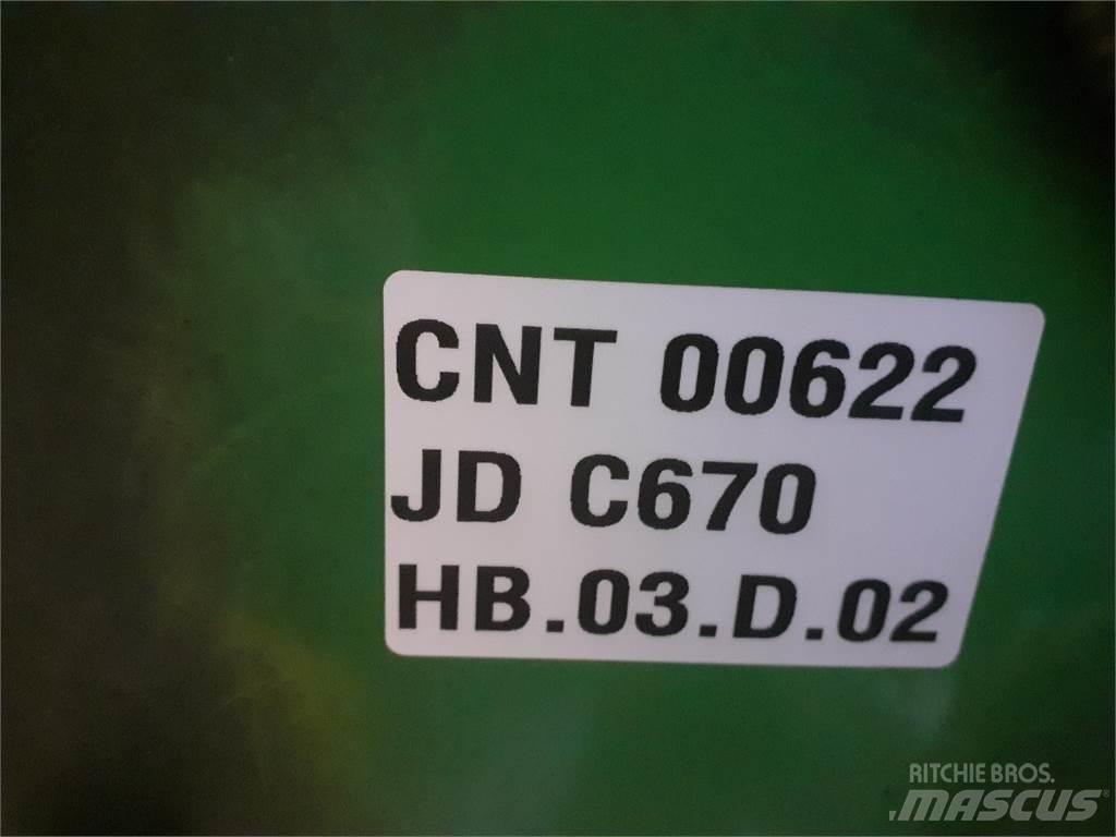John Deere C670 Додаткове обладнання для збиральних комбайнів