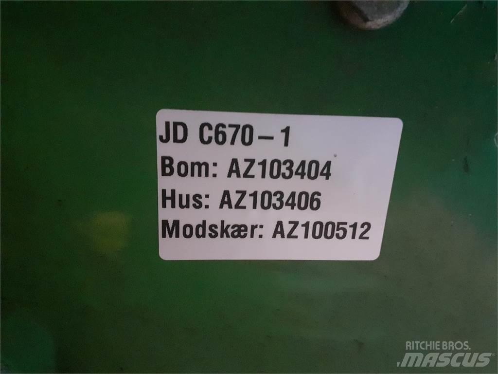 John Deere C670 Додаткове обладнання для збиральних комбайнів