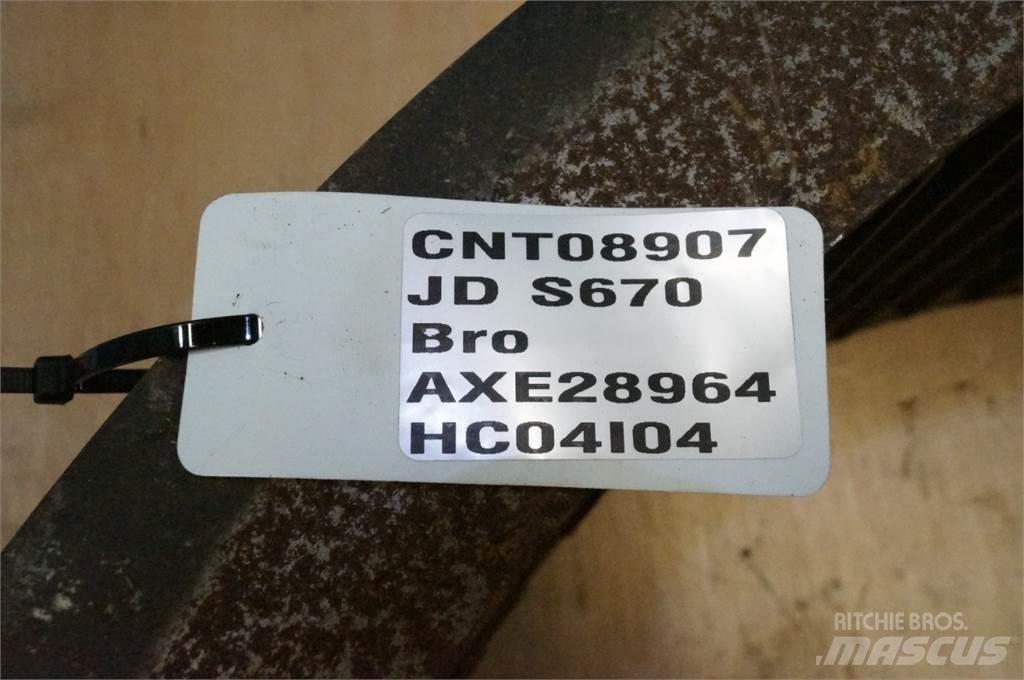 John Deere S670 Додаткове обладнання для збиральних комбайнів