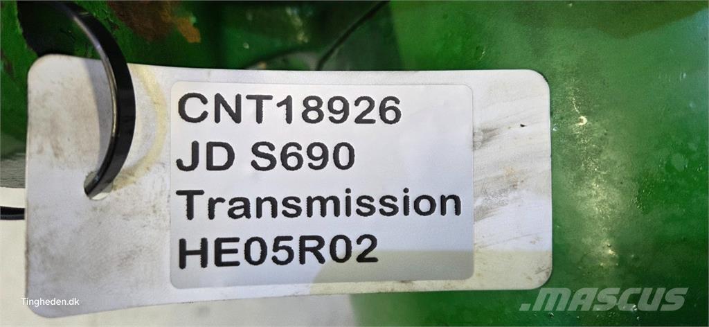 John Deere S690 Коробка передач