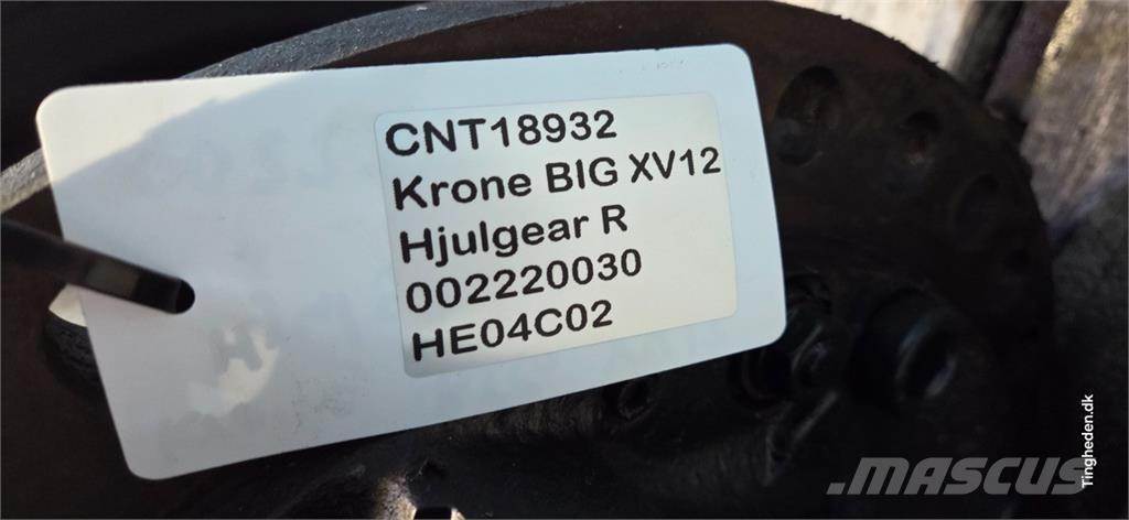 Krone Big X V12 Комплектуючі для сіно- та фуражних машин