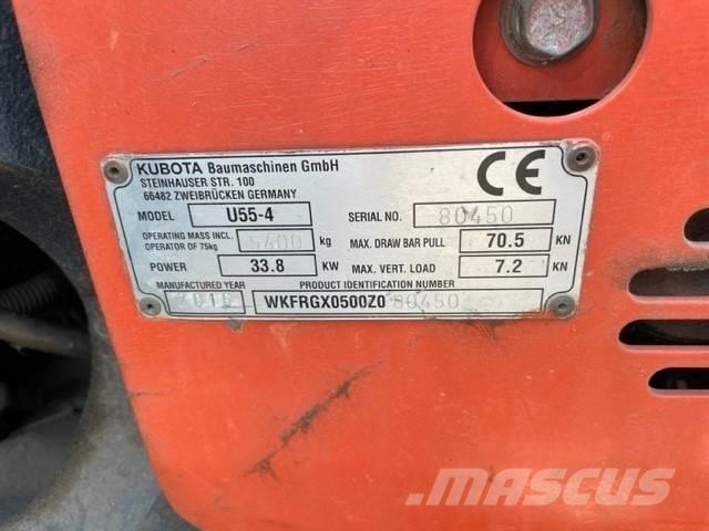 Kubota U55-4 Гусеничні екскаватори