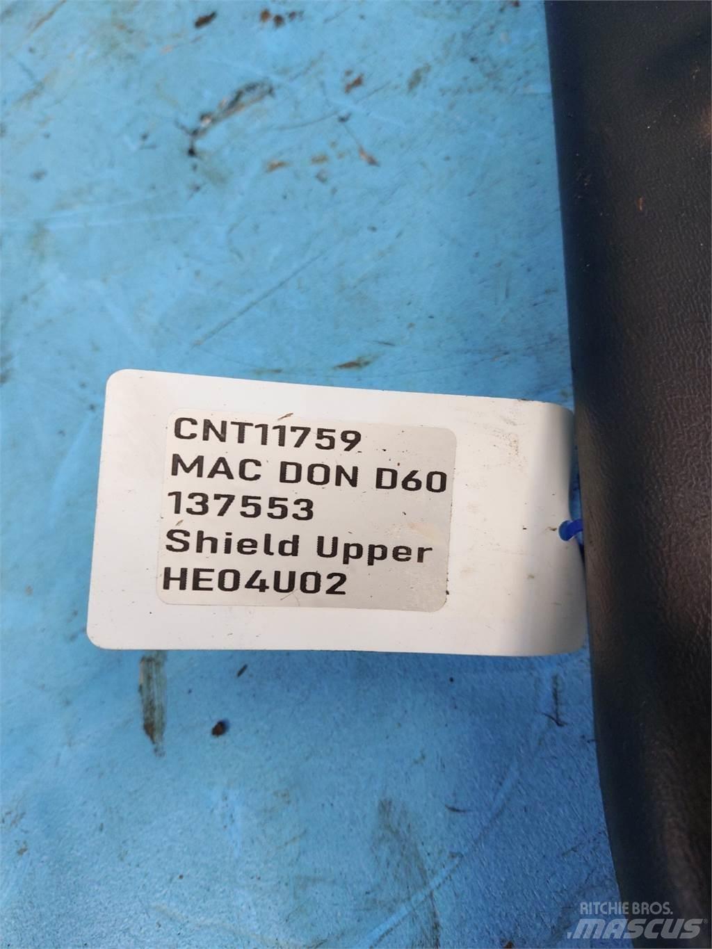 MacDon D60 Додаткове обладнання для збиральних комбайнів