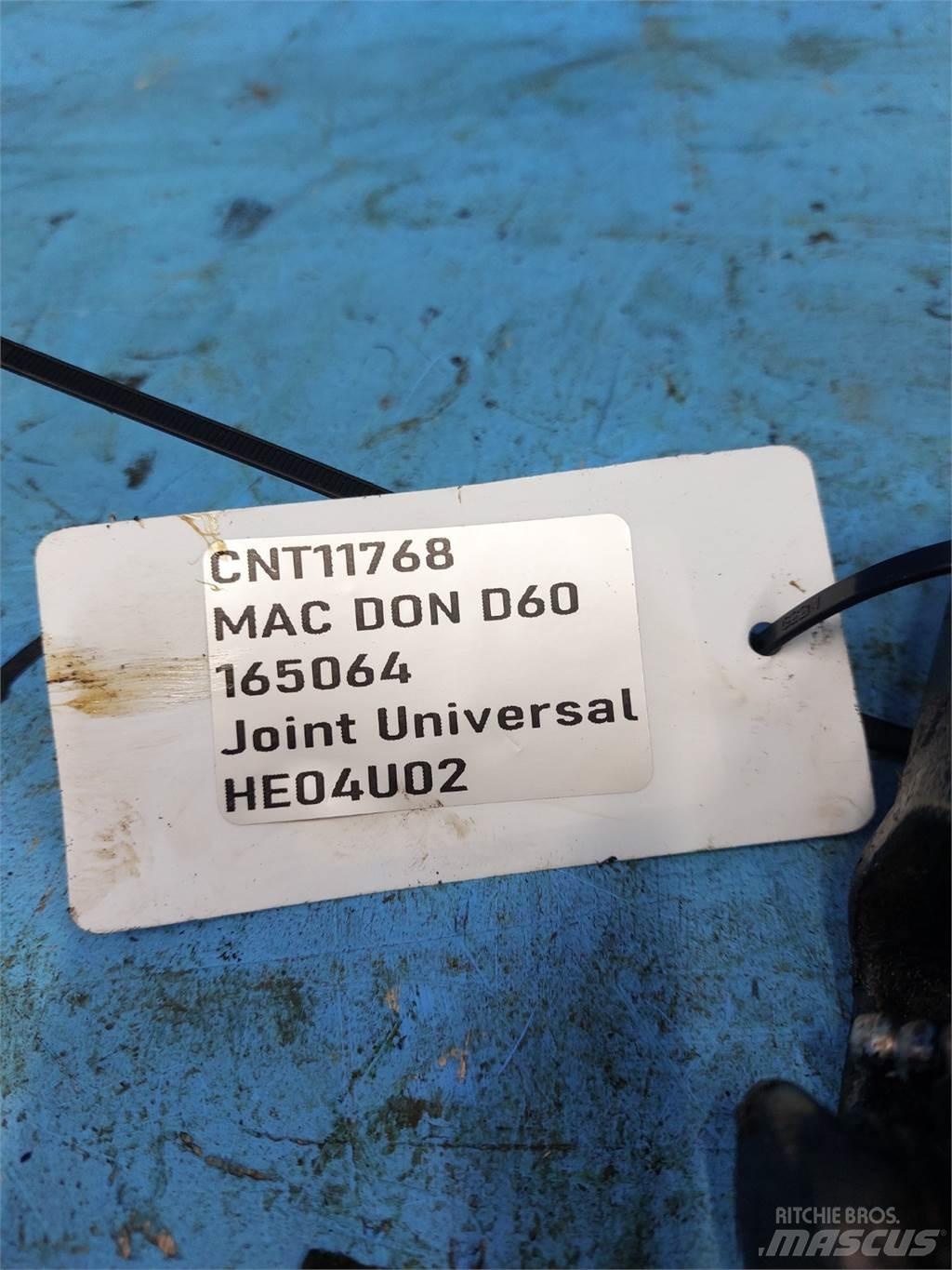 MacDon D60 Додаткове обладнання для збиральних комбайнів