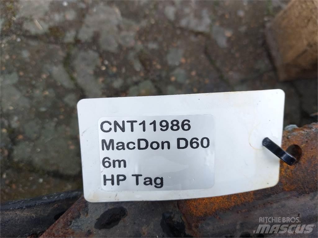 MacDon D60 Додаткове обладнання для збиральних комбайнів