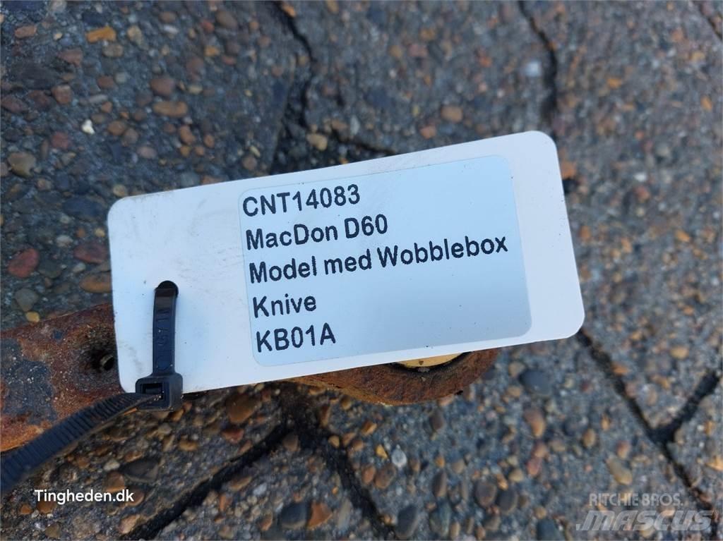 MacDon D60 Додаткове обладнання для збиральних комбайнів