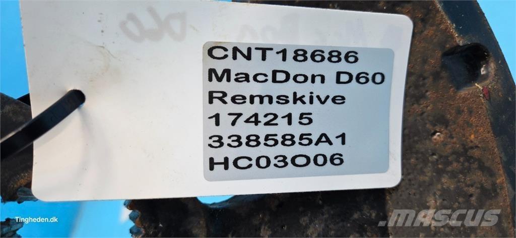 MacDon D60 Додаткове обладнання для збиральних комбайнів