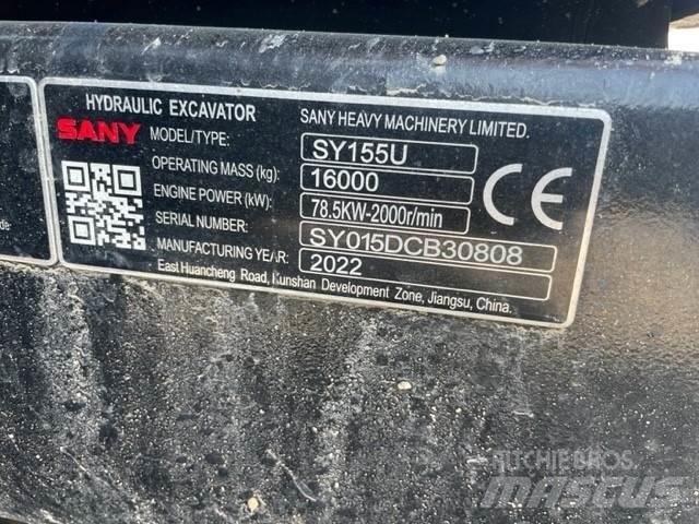 Sany SY155U Гусеничні екскаватори