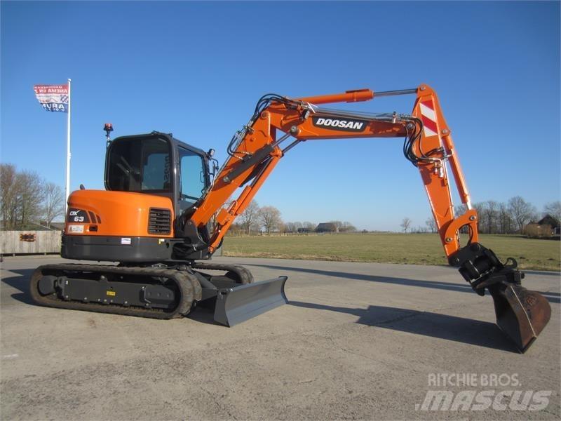 Doosan DX63-3 Міні-екскаватори < 7т