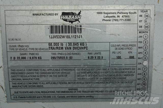 Wabash DVCVHPC Причепи-фургони