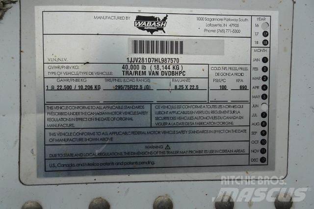 Wabash DVDBHPC Причепи-фургони