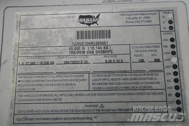 Wabash DVDBHPC Причепи-фургони