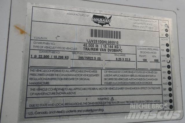 Wabash DVDBHPC Причепи-фургони