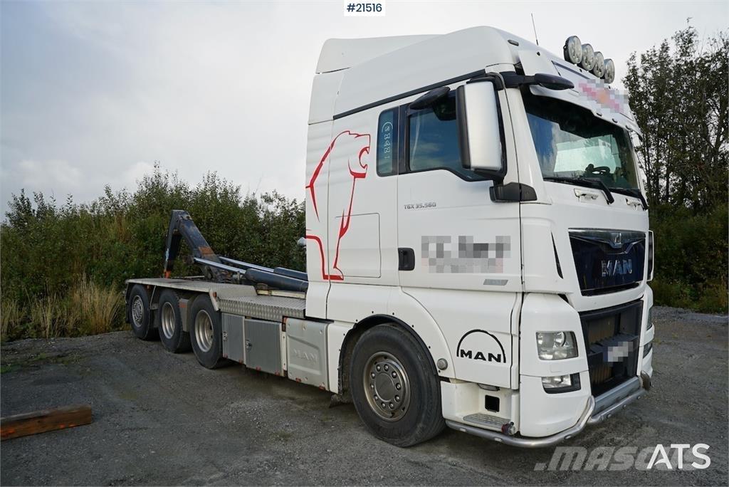 MAN TGX 35.560 Вантажівки з гаковим підйомом