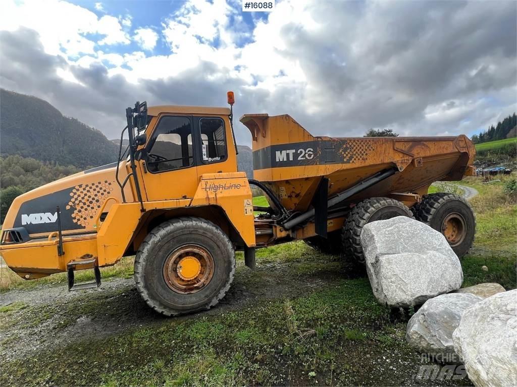 Moxy MT26 dumper. Міні самоскиди