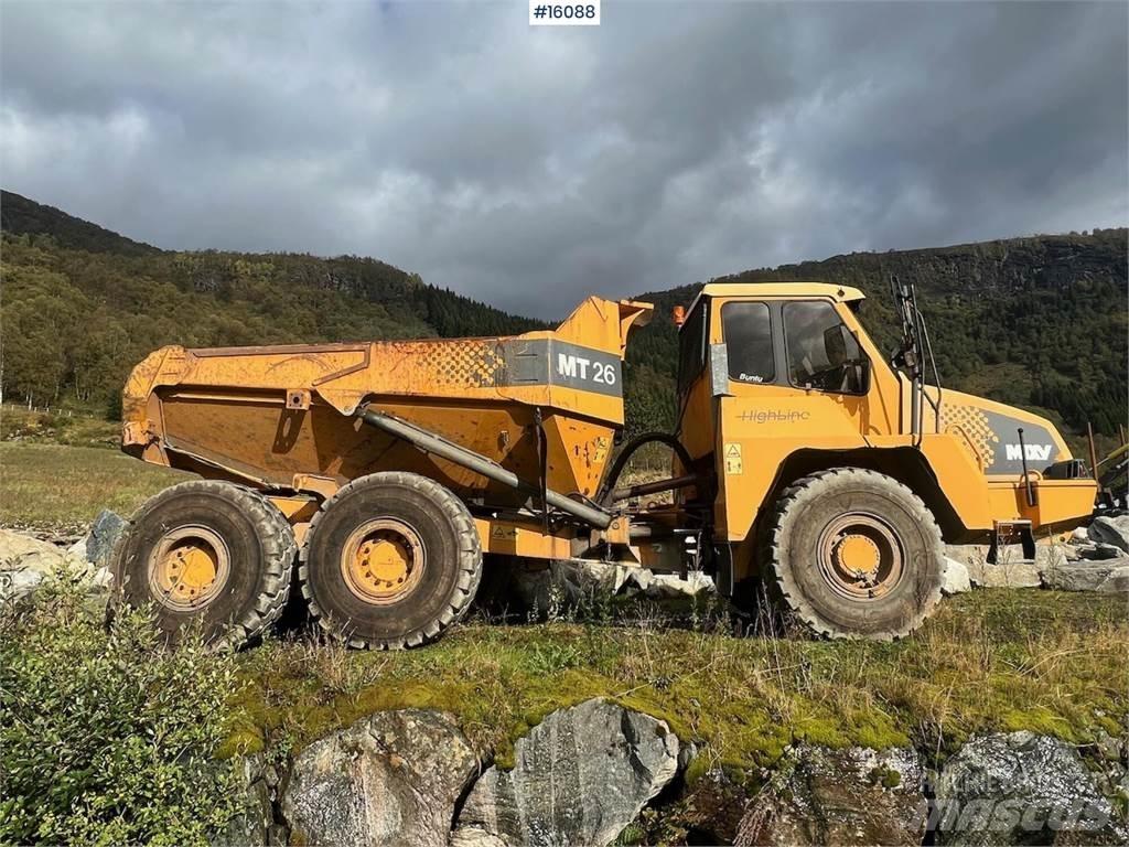 Moxy MT26 dumper. Міні самоскиди