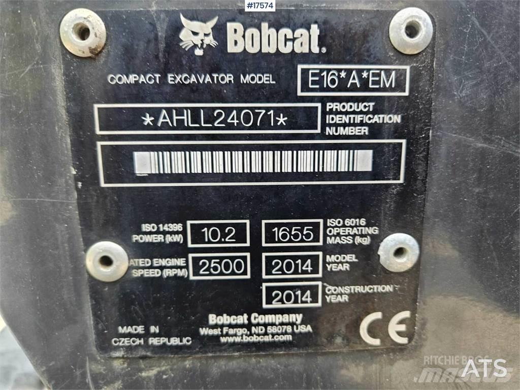 Bobcat E16 Міні-екскаватори < 7т