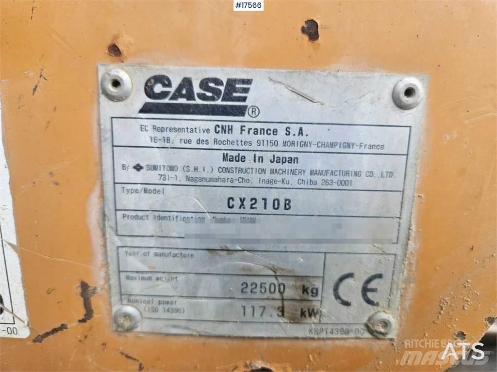 CASE CX210B Гусеничні екскаватори