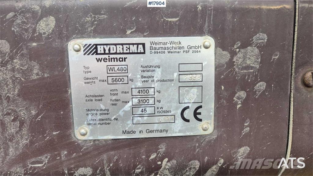Hydrema WL 480 Фронтальні навантажувачі