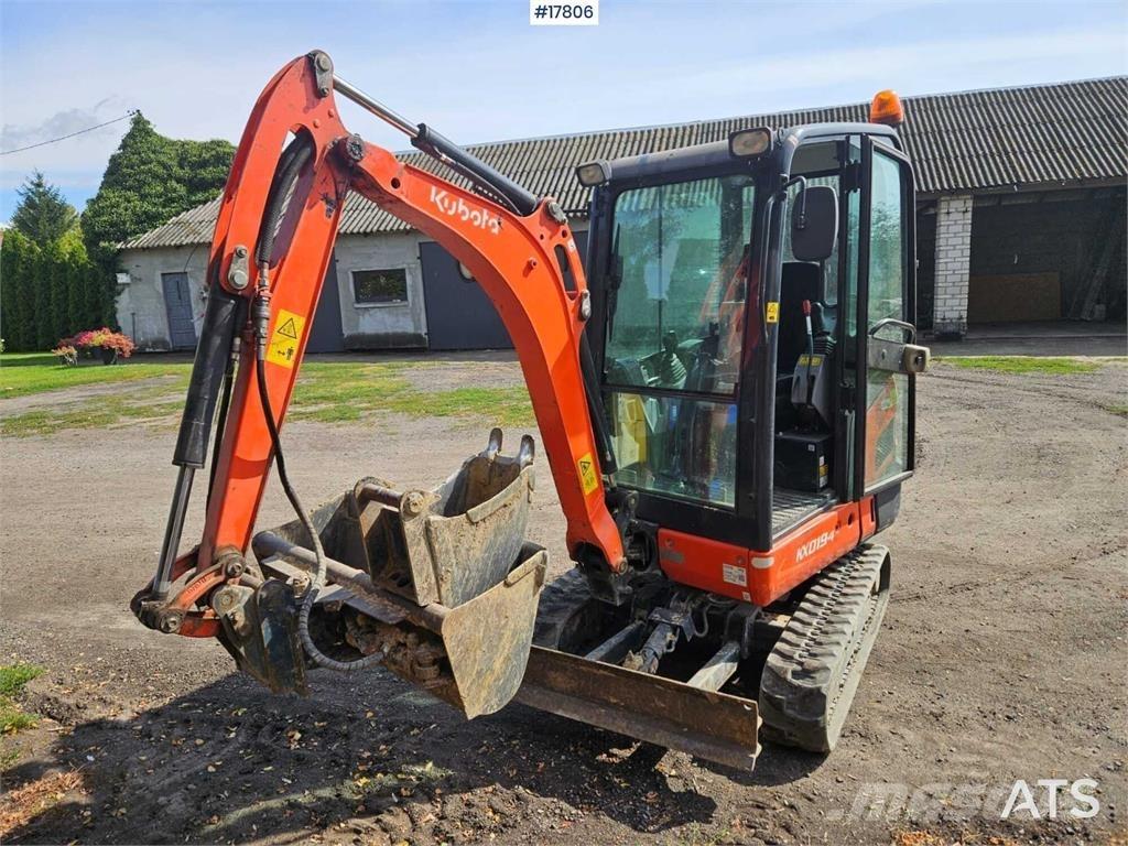 Kubota KX019-4 Міні-екскаватори < 7т