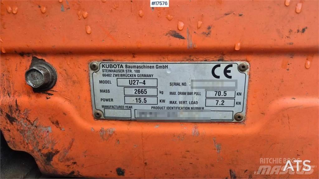 Kubota U27-4 Міні-екскаватори < 7т